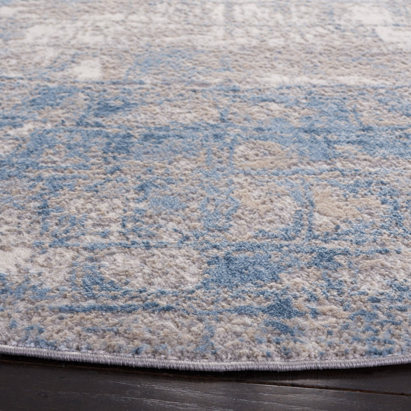 Tapis abstrait Lagoon Performance, Tapis de couloir 2 pi 2 po x 8 pi