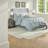 Elegant Seafoam Bedding Sets, Polyester Comforter For Modern Home