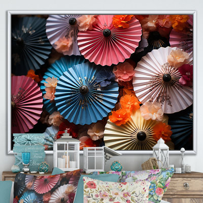 «Japon Art Kimonos And Fans III», reproduction sur toile