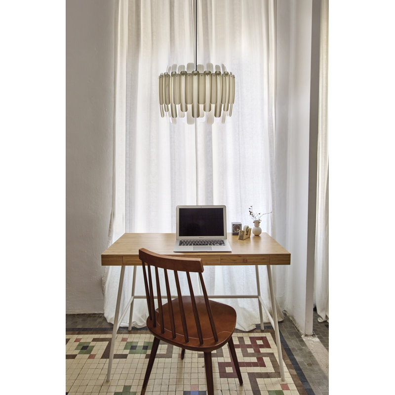 Maruja 1 - Light Pendant, Ivory White, Matte Black, E26
