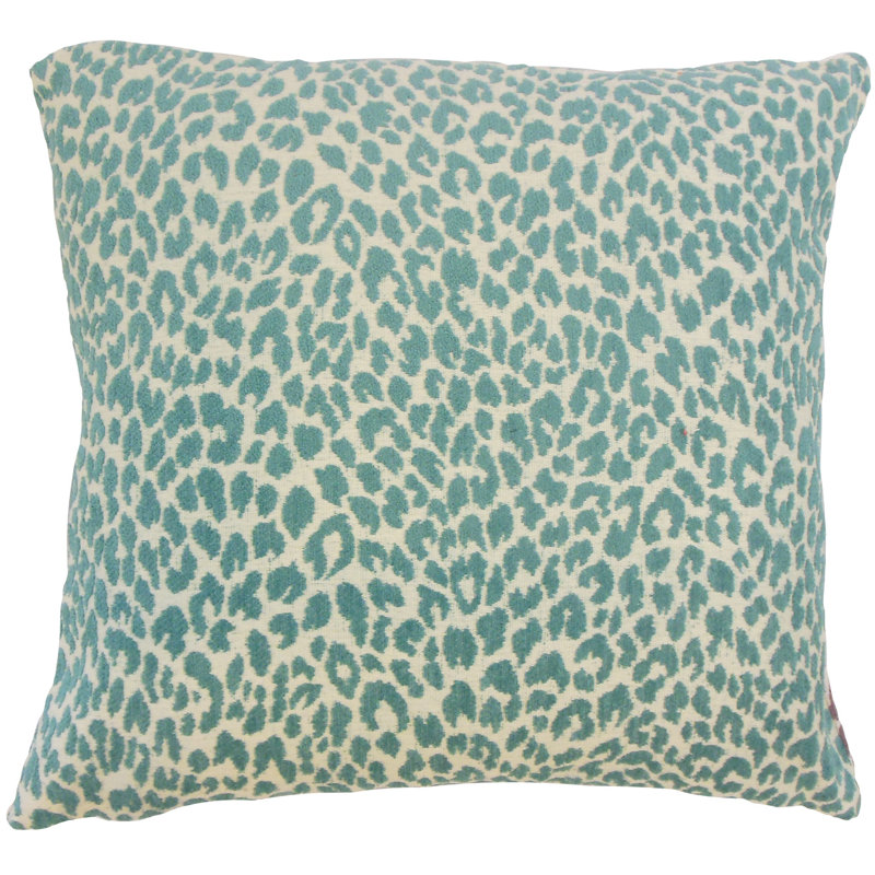Pesach Kiwi/Onyx/Delft/Teal/Orchild/ Polyester Piece Sham, Euro, Teal