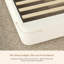 Ensemble de lit plateforme tapissier et de tables de chevet 2 tiroirs Modern Boucle-418463620-418463623