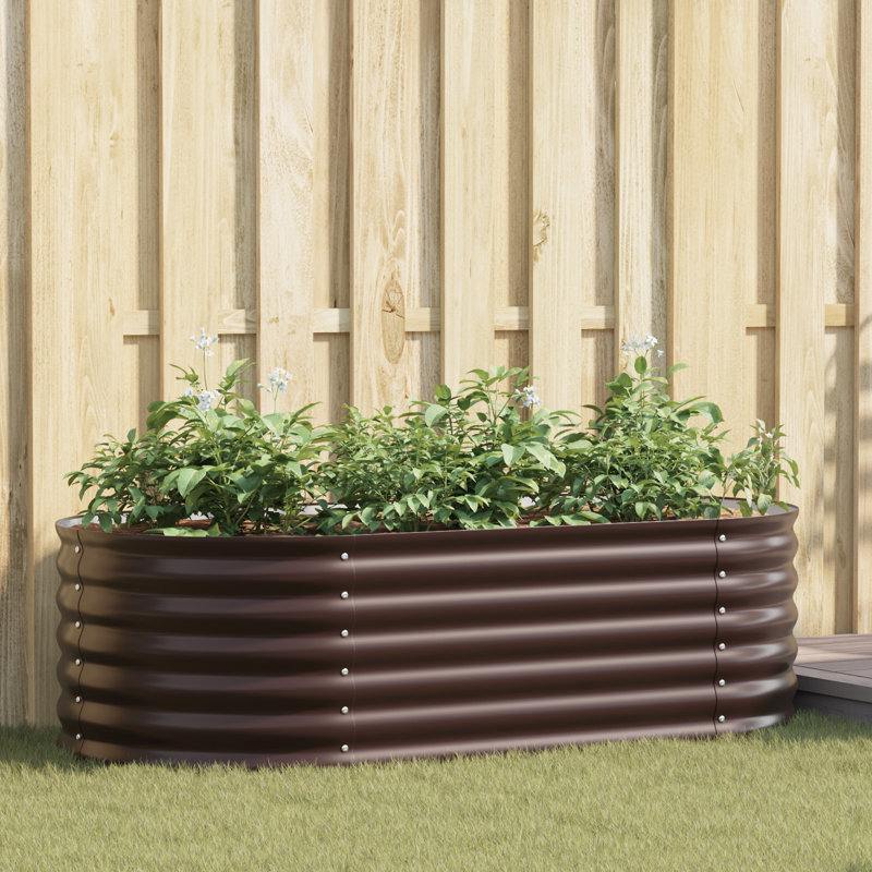 Raised Garden Bed, 44cm H x 160cm W x 80cm D, Brown