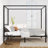 Tabiauea Metal Canopy Bed Frame with Wooden or Metal Slats-1063178861-1063178862
