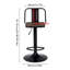 Adelin Swivel Adjustable Height Counter Stool with Metal Frame
