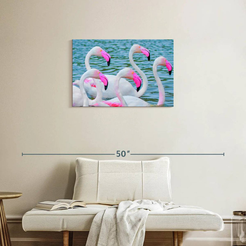 Flamants roses Brampt, H 20 po x l 30 po