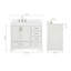 Ensemble de meuble-lavabo simple 43 po avec plateau Abshire-93359419