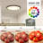 4 PACK Flush Mount LED Ceiling Light Fixture Black, 16Inch 32Watt, Dimmable & 5 Color Selectable Ceiling Lamp 3520LM Low Profile Ceiling Light for Kitchen Bedroom Hallway Porch
