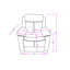 Fauteuil inclinable blanc avec lumière DEL Blanche