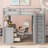 Loft Bed with Drawers,Desk,and Wardrobe-898383868-898383856