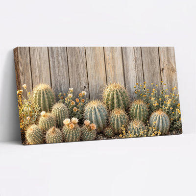 Ensemble de 1 tableau sur toile Jardin de cactus