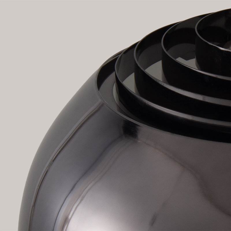 Lampe à arc 1 lumière iconique H 95 po - Mid-Century moderne, corps en acier nickel satiné, abat-jour en nickel noir demi-dôme, base en marbre blanc, à intensité variable, compatible avec les interrupteurs intelligents, ampoule DEL incluse