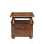 Charmante table de bout en noyer avec construction durable et attrait polyvalent