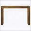 Console de vestibule rectangulaire en bois massif Santana Auburn avec grain de bois naturel et design minimaliste