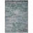 Machine Washable Indoor/Outdoor Xhevrie Teal Rug-1073918573