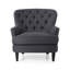 Fauteuil club moderne + repose-pieds