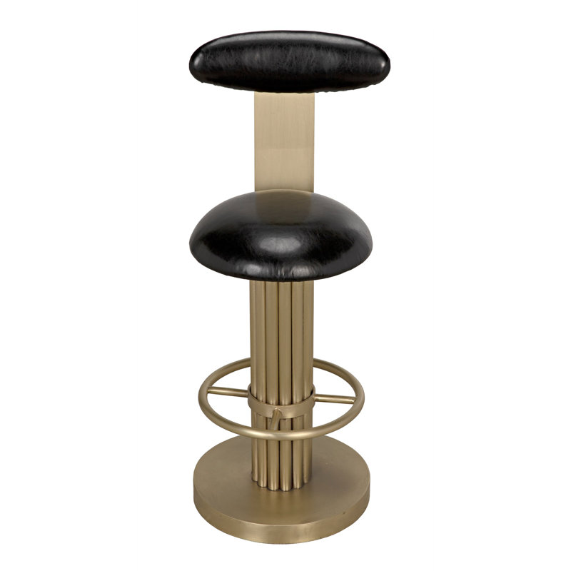 Sedes Swivel Upholstered Stool with Metal Frame, Counter Stool (39” Seat Height)