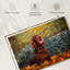 Crowle Irish Setter In Autumn