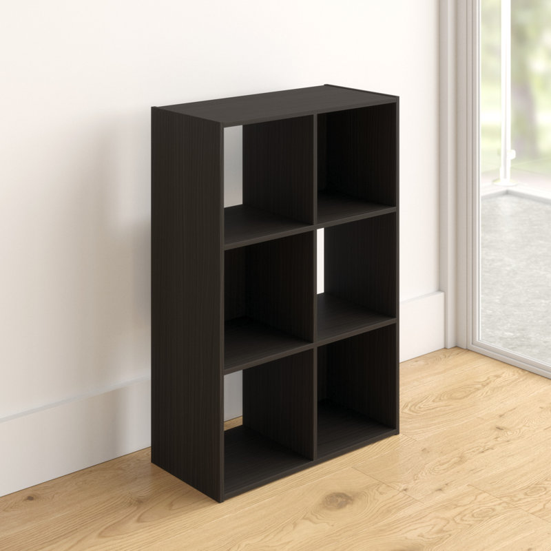 Anzalone 91.2cm H x 61.5cm W Cube Bookcase, Espresso