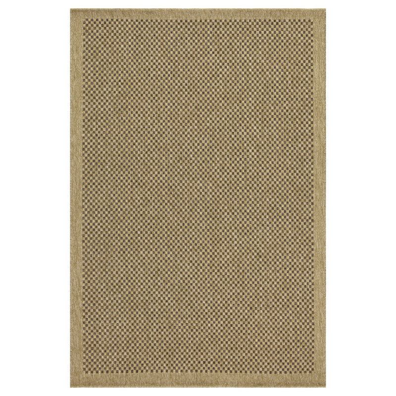 Tapis intérieur / extérieur 2 pi 7 po x 7 pi 3 po Earth Jute / Mocha