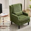 Ensemble de 2 fauteuils à oreilles pour salon, fauteuil en chenille moderne avec dossier haut et coussin Mid-Century-133357971