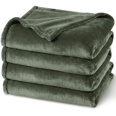 PHF Ultra Soft Fleece Blanket, No Shed No Pilling Luxury Plush Cozy 300GSM Lightweight Blanket for Bed, Couch, Chair, Sofa, Perfect Decorations Gifts