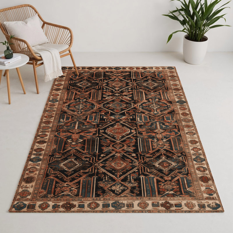 Tapis intérieur et extérieur ArtDeco, Rectangle 5 pi x 7 pi