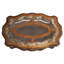 Table basse en bois et marbre Villa Valencia - Châtaignier classique