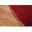 Tapis oriental tribal rond rouge 10 x 10