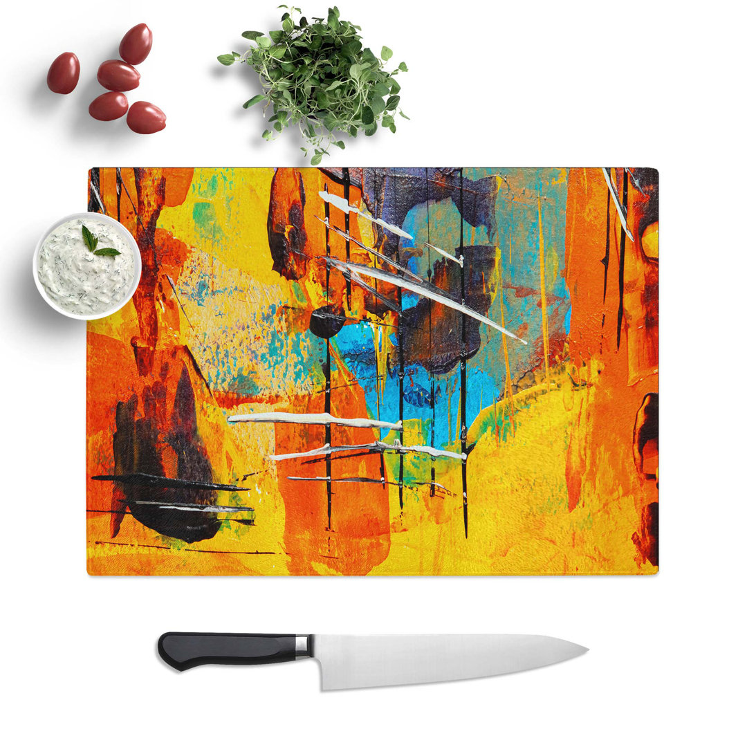 Tempered Glass Art Painting Vol.474 Chopping Board