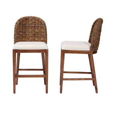 Dropship (Set Of 4pcs)Solid Wood Dining Chair Stylish And Durable Small  With Curved Backrest, PU+Foam Cushion, And Plastic Rattan Surface - Perfect  For Any Room Décor And Daily Use to Sell Online