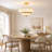 4-Light Lotus Semi-Flush Mount Ceiling Light