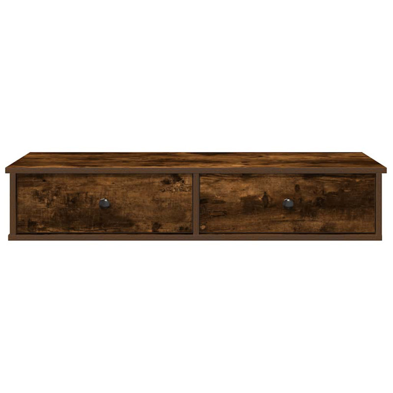 112-9 Wall Mounted Shelf, Smoked oak