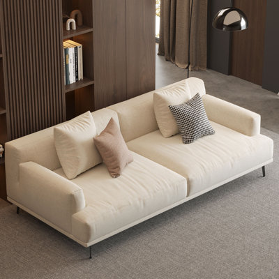 Kunming Square Arm Sofa with pillows