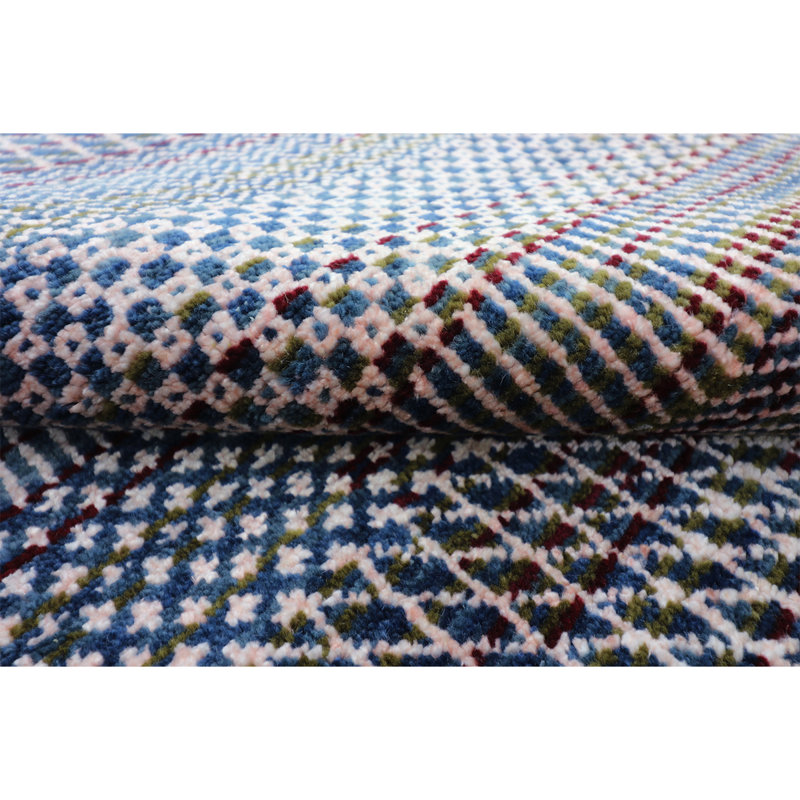 Striped Area Rug in Pink, Rectangle 8' x 10'