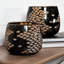 Vase de table en céramique brun-1459813920