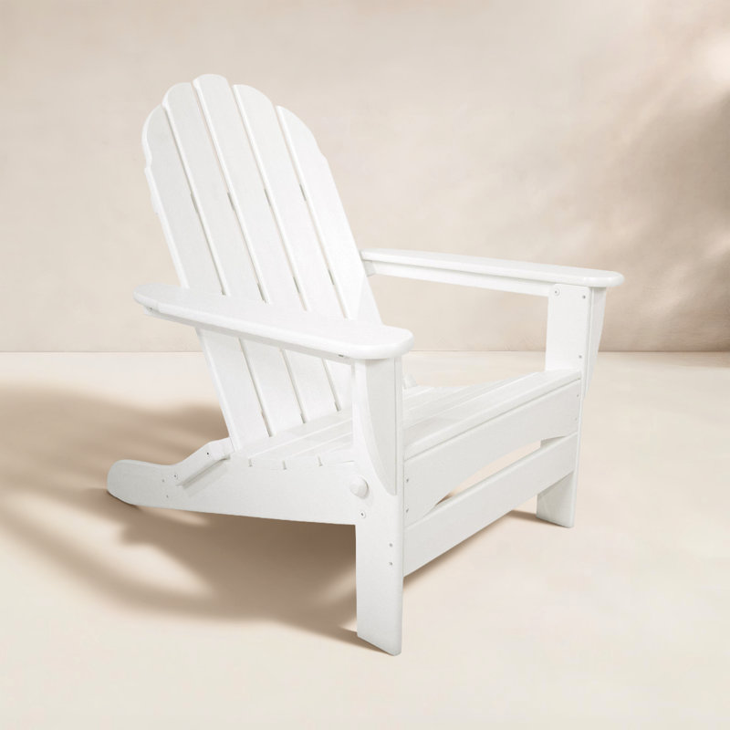 Fauteuil Adirondack POLYWOOD surdimensionné classique POLYWOOD, Blanc