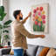 Gerbera Blooms Botanical - Wrapped Canvas-987601907-987601908