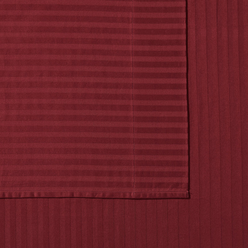 Royal Signature Dobby Stripe Pillowcase Pair, Burgundy, King Pillowcase