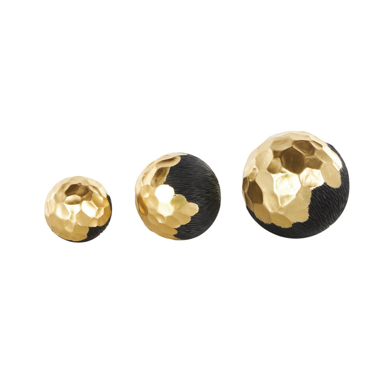 Cole And Grey Resin Decorative Ball Orbs & Vase Filler With Varying Sizes