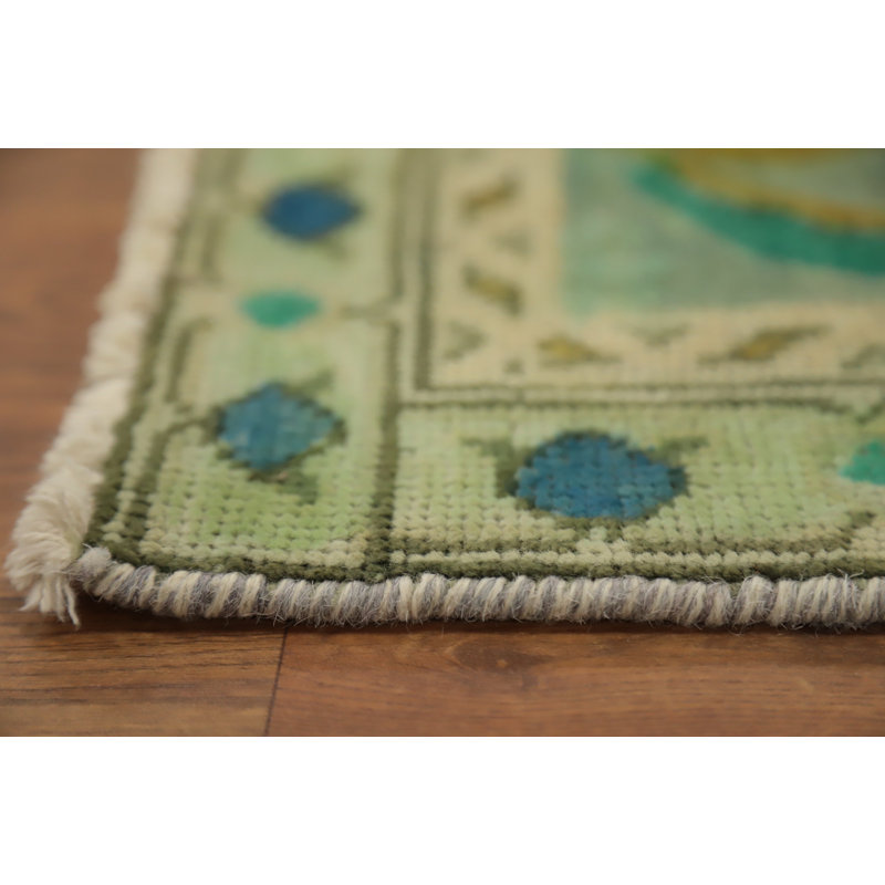 Tapis traditionnel rétro géométrique 9 x 9