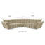Canapé en forme de L Marigold de style moderne l 112,6 po Minimore-289951594