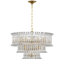 AERIN Rhine 34" Three Tier Chandelier with Crystal-1187993980