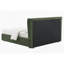 Lit double en chenille vert foncé Cheryl-1773309083