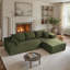 Canapé 2 pièces sans assemblage avec coussin Kustas-73553558