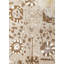 Tapis brun en laine unique de conception unique 10 pi 4 po x 14 pi 3 po Oushak