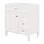 Meuble-lavabo de 30 po, 3 tiroirs, organisateur de porte d'armoire, tablette réglable, tiroir coulissant, rangement diversifié, design moderne, magnifique pied romain en bois massif blanc et meuble-lavabo sans lavabo supérieur, lisse-1643767076