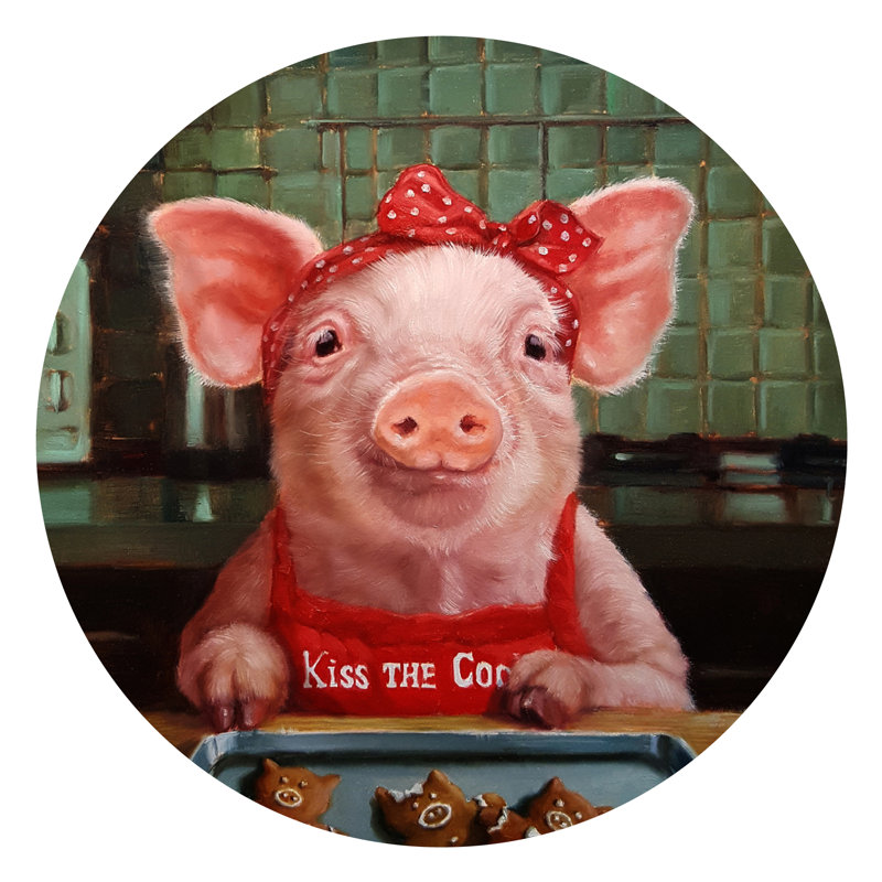 Décalcomanie murale little porc
