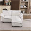 Canapé en L 70,87 po à deux tons en forme de L noir et blanc, canapé modulaire avec repose-pieds, assise profonde en chenille 2 places et coussin - parfait pour le salon, la chambre à coucher, un appartement