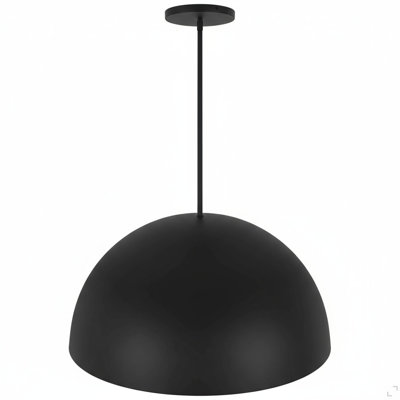 24 Inch Diameter Integrated LED Black Pendant